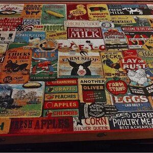 Vintage Style Puzzle with Farm Signs